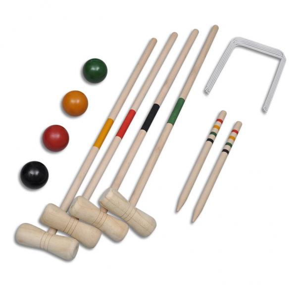 Krocket-Set Holz 4 Spieler