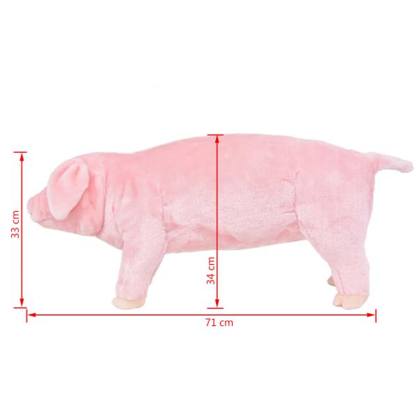 Plüschtier Schwein Stehend Plüsch Rosa XXL