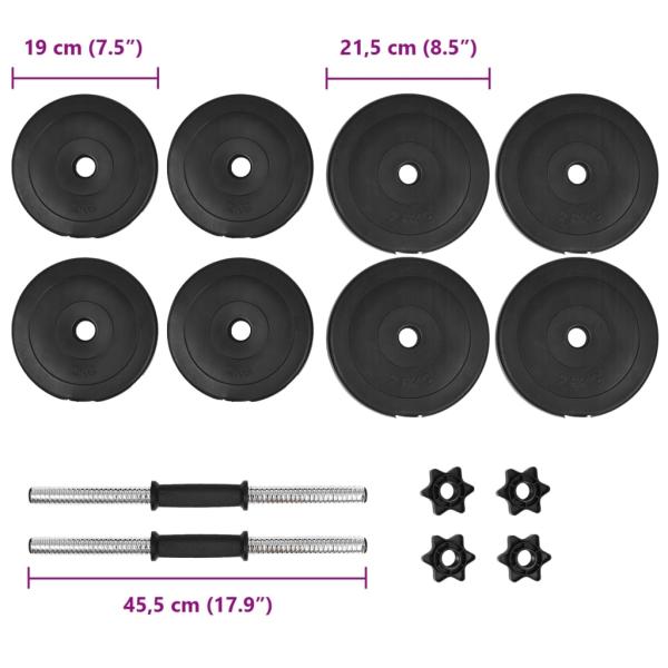 Hantelset 14-tlg. 20 kg