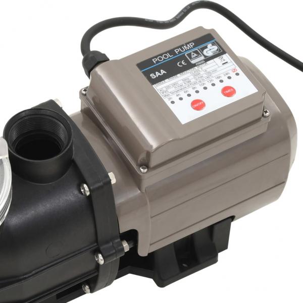 Poolpumpe mit Timer Schwarz 0,25 PS 8000 L/h