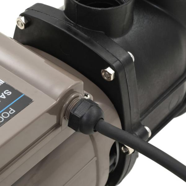 Poolpumpe mit Timer Schwarz 0,25 PS 8000 L/h