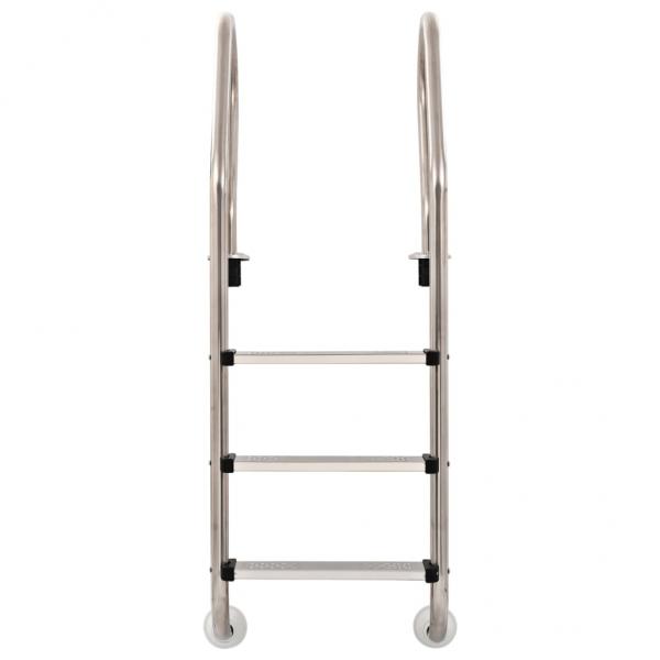 Pool-Leiter 3 Stufen 120 cm Edelstahl 304