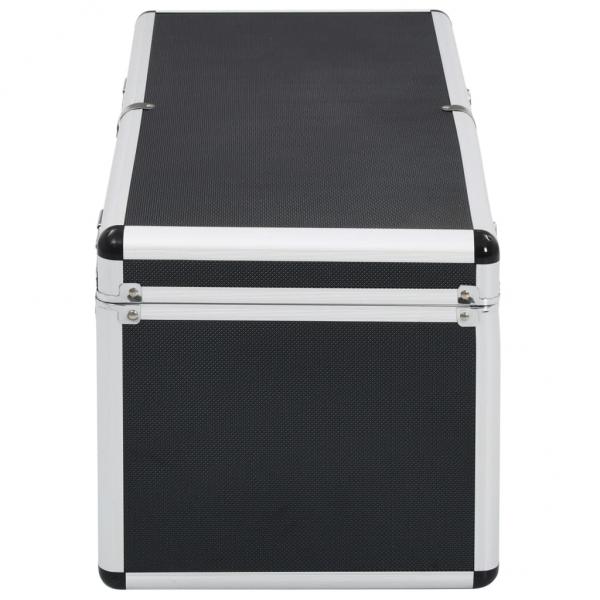 Aufbewahrungskoffer 2 Stk. Schwarz Aluminium 