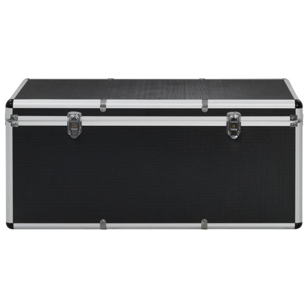 Aufbewahrungskoffer 3 Stk. Schwarz Aluminium