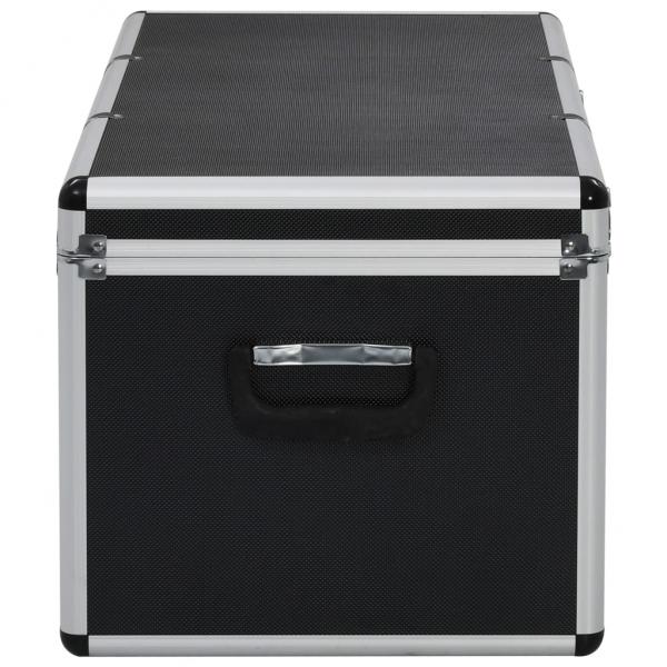 Aufbewahrungskoffer 3 Stk. Schwarz Aluminium
