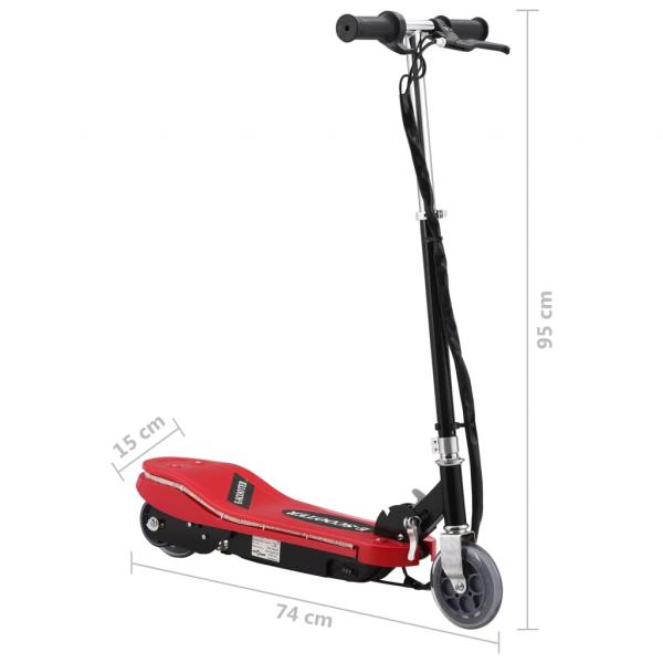 E-Scooter mit LED 120 W Rot