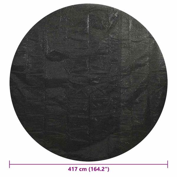 Poolabdeckung Schwarz 417 cm PE