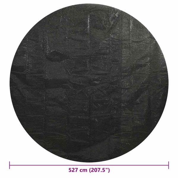 Poolabdeckung Schwarz 527 cm PE