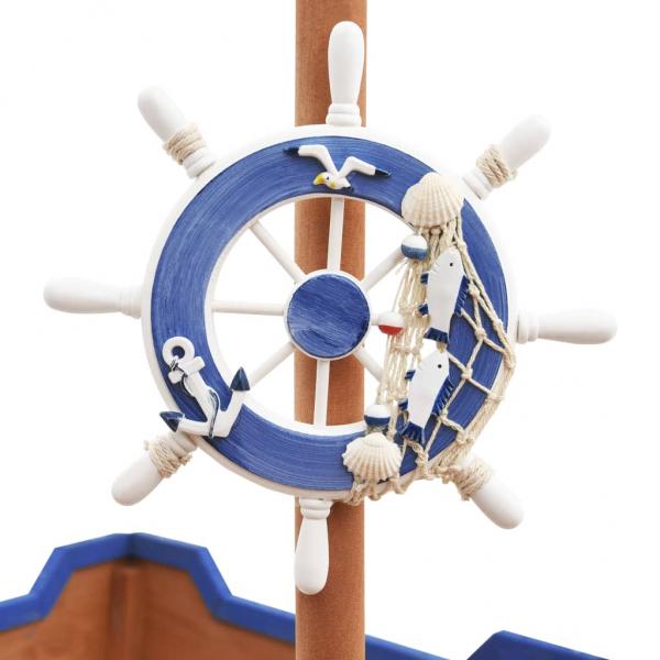 Sandkasten Piratenschiff Tannenholz 190x94,5x101 cm
