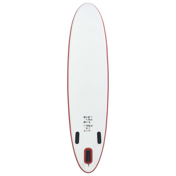 SUP-Board Aufblasbar Rot und Weiß