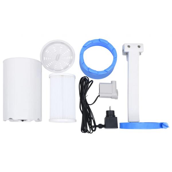 ARDEBO.de - Pool Einhängeskimmer und Pumpe mit Adapter 16 cm Kunststoff