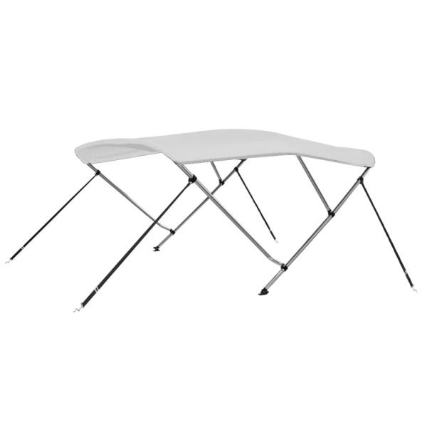 ARDEBO.de - 3-Bow Bimini Top Weiß 183x196x137 cm