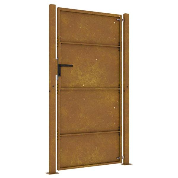 Gartentor 105x205 cm Cortenstahl
