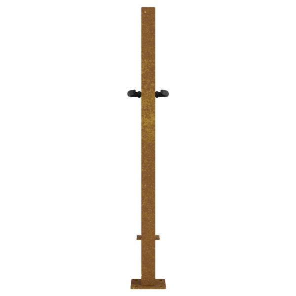 Gartentor 105x105 cm Cortenstahl Gras-Design