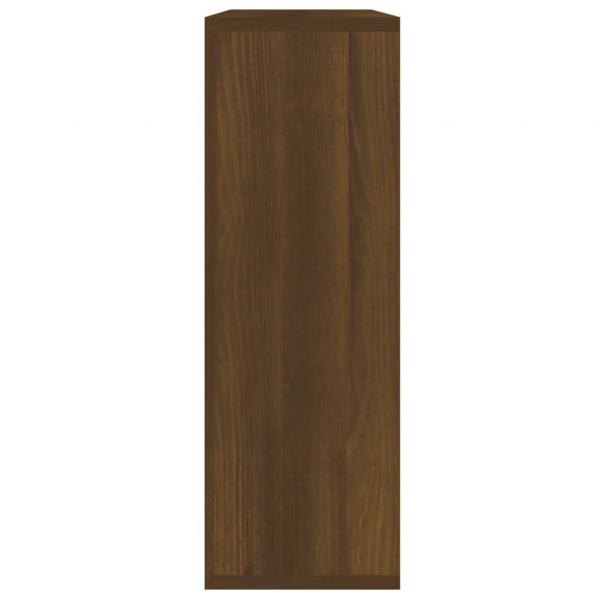 Wandregal Braun Eichen-Optik 104x20x58,5 cm Holzwerkstoff