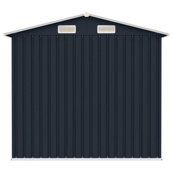 Gerätehaus Anthrazit 205x129x183 cm Verzinkter Stahl  