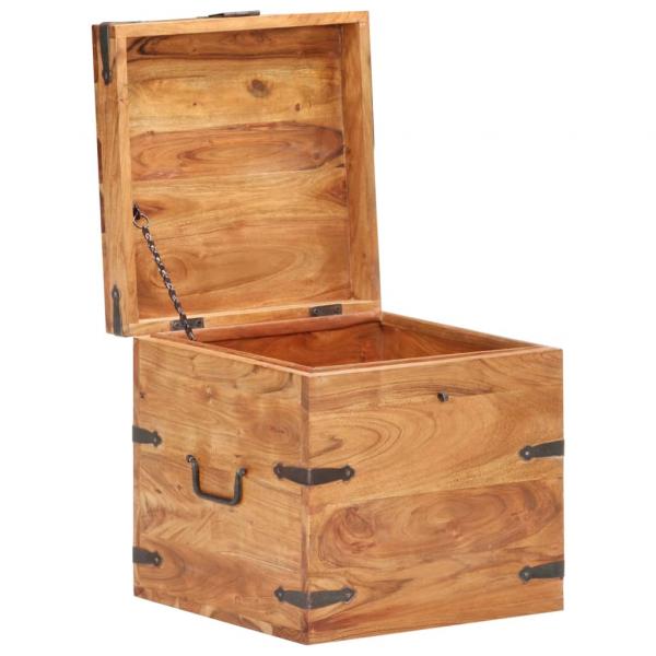 Truhe 40x40x40 cm Akazie Massivholz