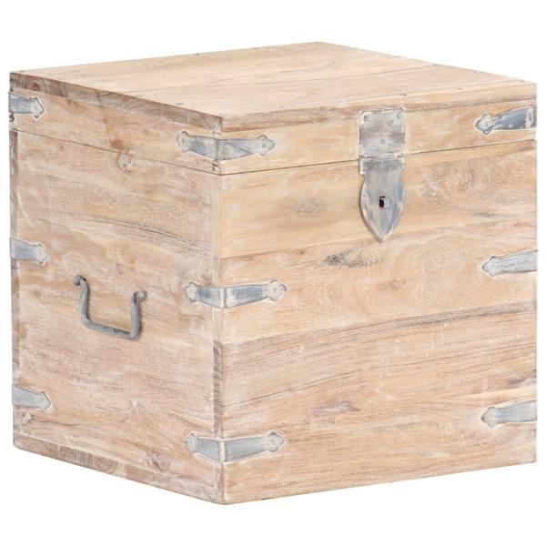 Truhe 40x40x40 cm Akazie Massivholz