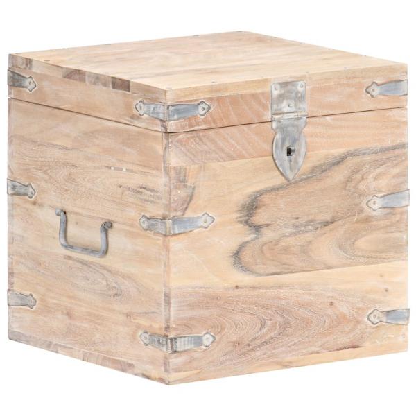 Truhe 40x40x40 cm Akazie Massivholz