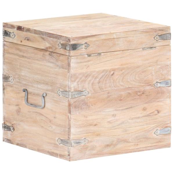 Truhe 40x40x40 cm Akazie Massivholz