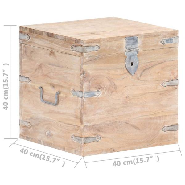 Truhe 40x40x40 cm Akazie Massivholz