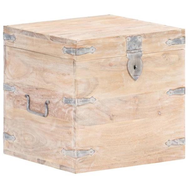 Truhe 40x40x40 cm Akazie Massivholz