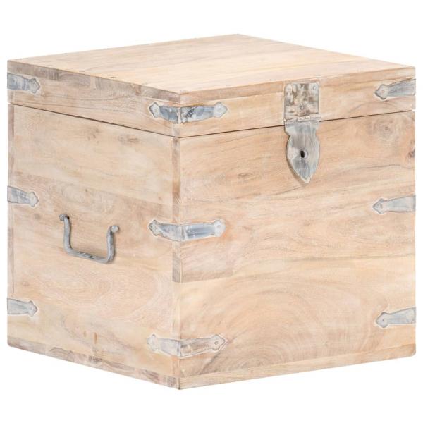 Truhe 40x40x40 cm Akazie Massivholz