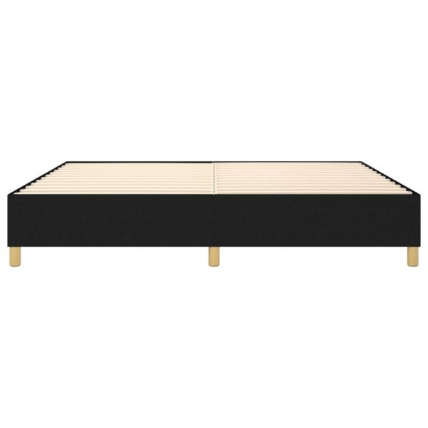 Bettgestell Schwarz 140x190 cm Stoff