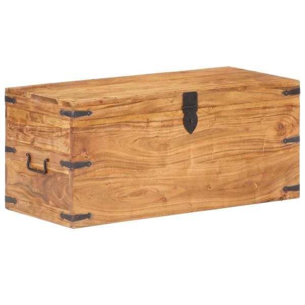 Truhe 90x40x40 cm Akazie Massivholz 