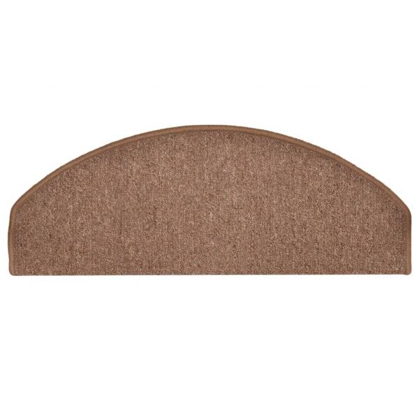 Treppenmatten 15 Stk. Braun 65x24x4 cm
