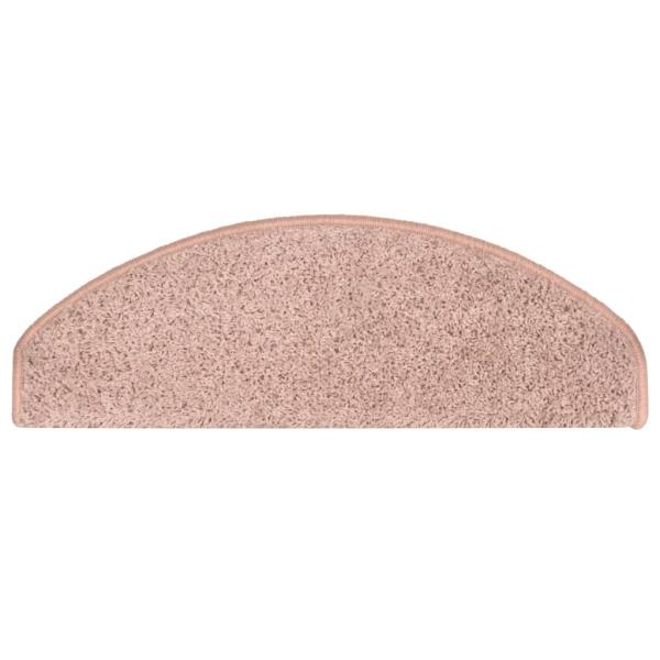 Treppenmatten 15 Stk. Hellrosa 65x21x4 cm
