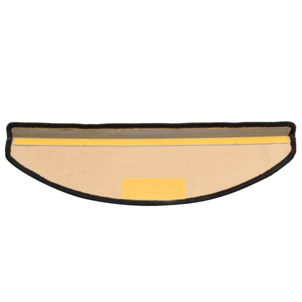 Treppenmatten Selbstklebend 15 Stk. Schwarz und Grau 65x21x4 cm