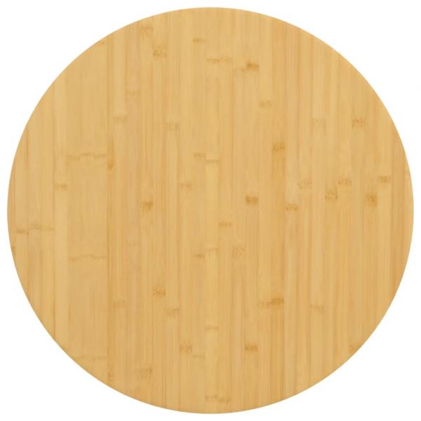 ARDEBO.de - Tischplatte Ø90x4 cm Bambus
