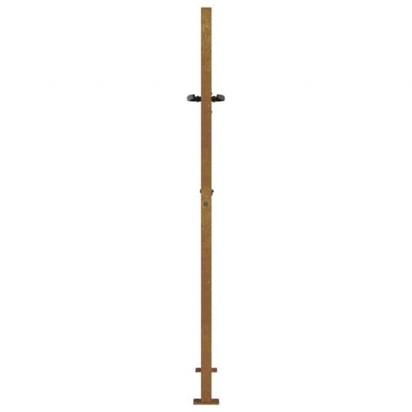 Gartentor 105x130 cm Cortenstahl Gras-Design