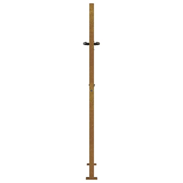 Gartentor 105x130 cm Cortenstahl Gras-Design