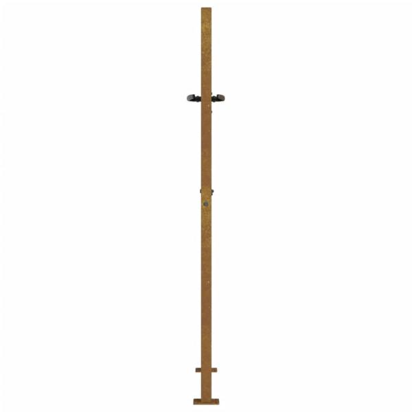 Gartentor 105x130 cm Cortenstahl Bambus-Design