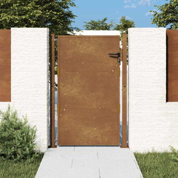 Gartentor 105x130 cm Cortenstahl