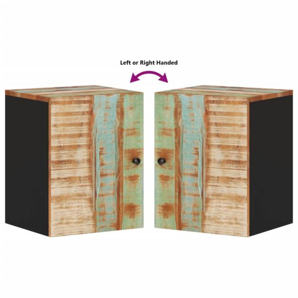 Bad-Wandschrank 38x33x48 cm Altholz Massiv