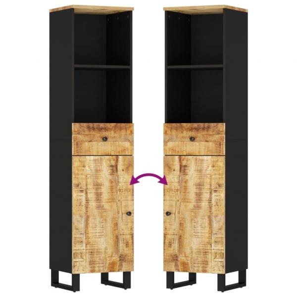 Badschrank 38x33x160 cm Massivholz Mango