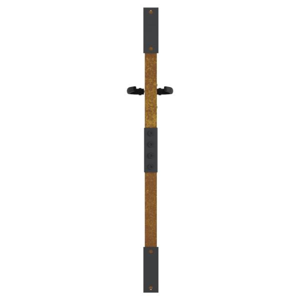Gartentor 85x100 cm Cortenstahl Gras-Design