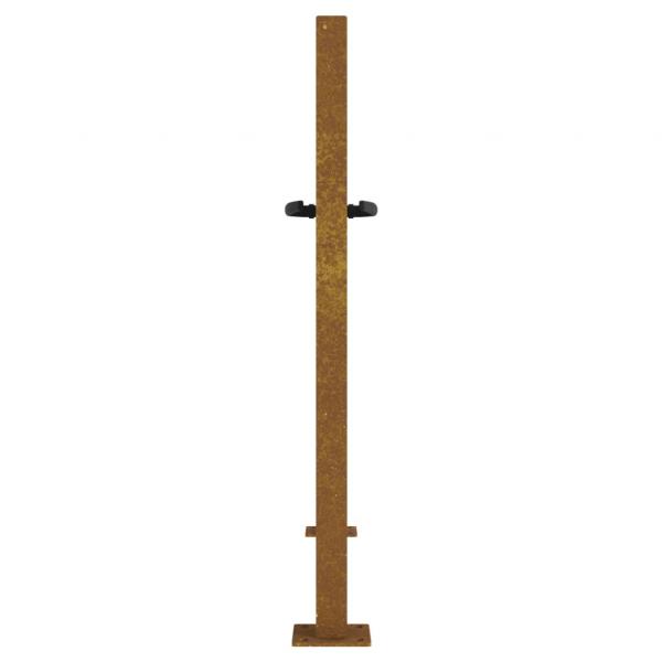 Gartentor 105x80 cm Cortenstahl Bambus-Design