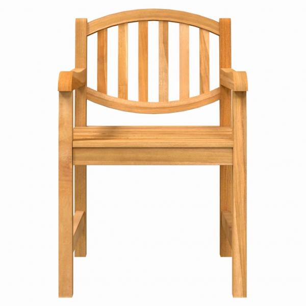 Gartenstühle 2 Stk. 58x59x88 cm Massivholz Teak