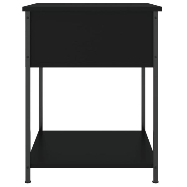 ARDEBO.de - Nachttisch Schwarz 44x45x58 cm Holzwerkstoff