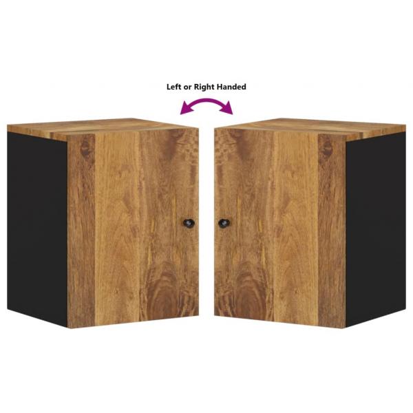 Bad-Wandschrank 38x33x48 cm Massivholz Mango
