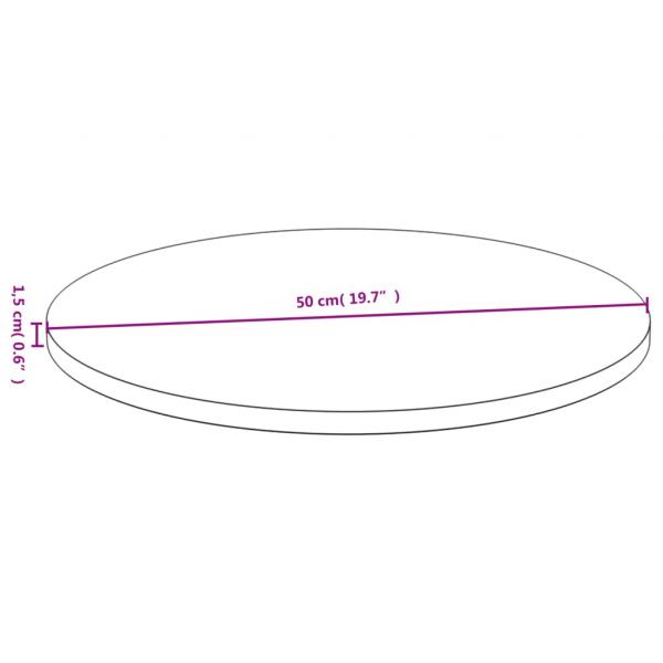 Tischplatte Ø50x1,5 cm Bambus