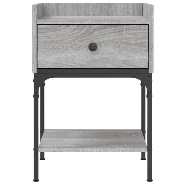 Nachttisch Grau Sonoma-Eiche 40,5x31x60 cm Holzwerkstoff