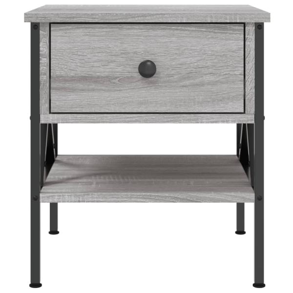 Nachttisch Grau Sonoma-Eiche 40x42x45 cm Holzwerkstoff