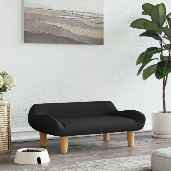 ARDEBO.de - Hundebett Schwarz 70x40x24 cm Stoff