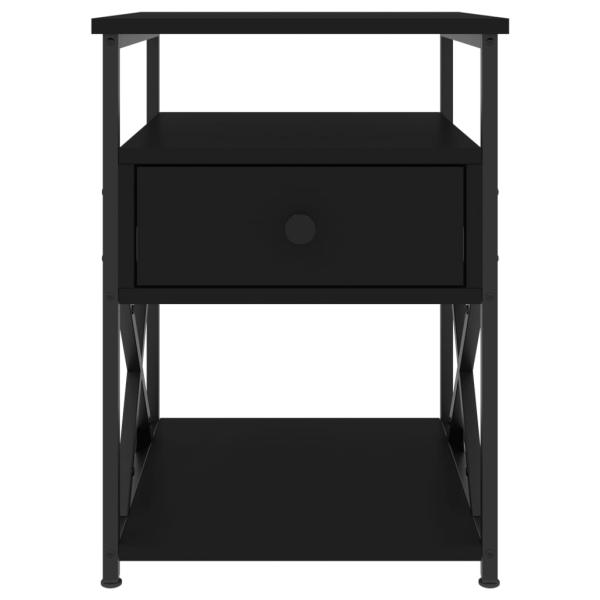 Nachttisch Schwarz 40x42x55 cm Holzwerkstoff