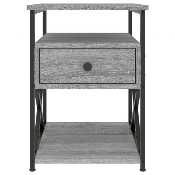Nachttisch Grau Sonoma-Eiche 40x42x55 cm Holzwerkstoff